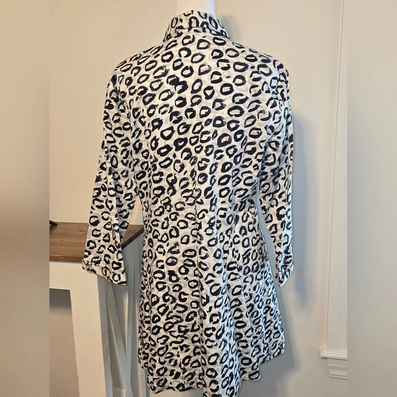 NWT NIC+ZOE  Shirt Jacket Dress Women's Size Medium - Picture 3 of 11